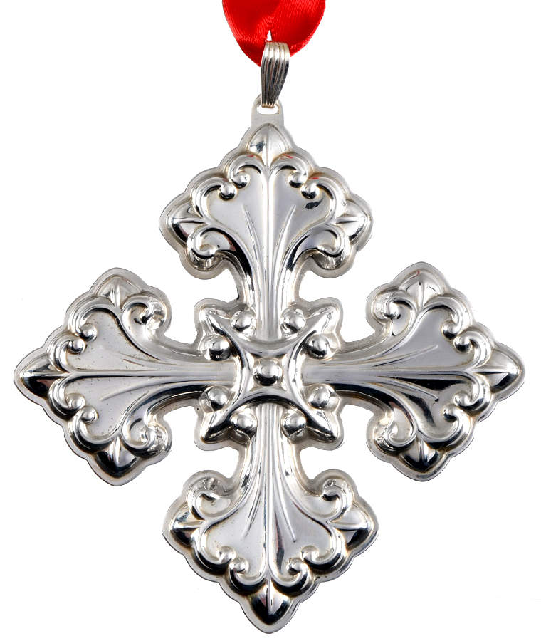 Christmas Cross-Sterling 2013-43rd Edition Sterling Cross - Boxed by Reed & Barton-1
