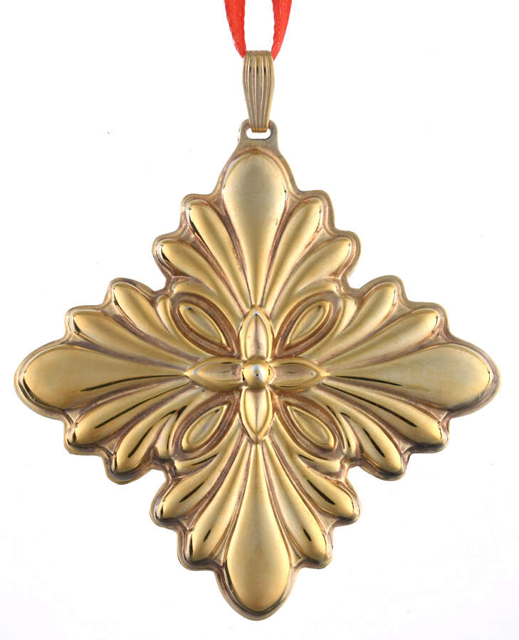 Christmas Cross-Gold Vermeil 1988-Cross - Boxed by Reed & Barton-1