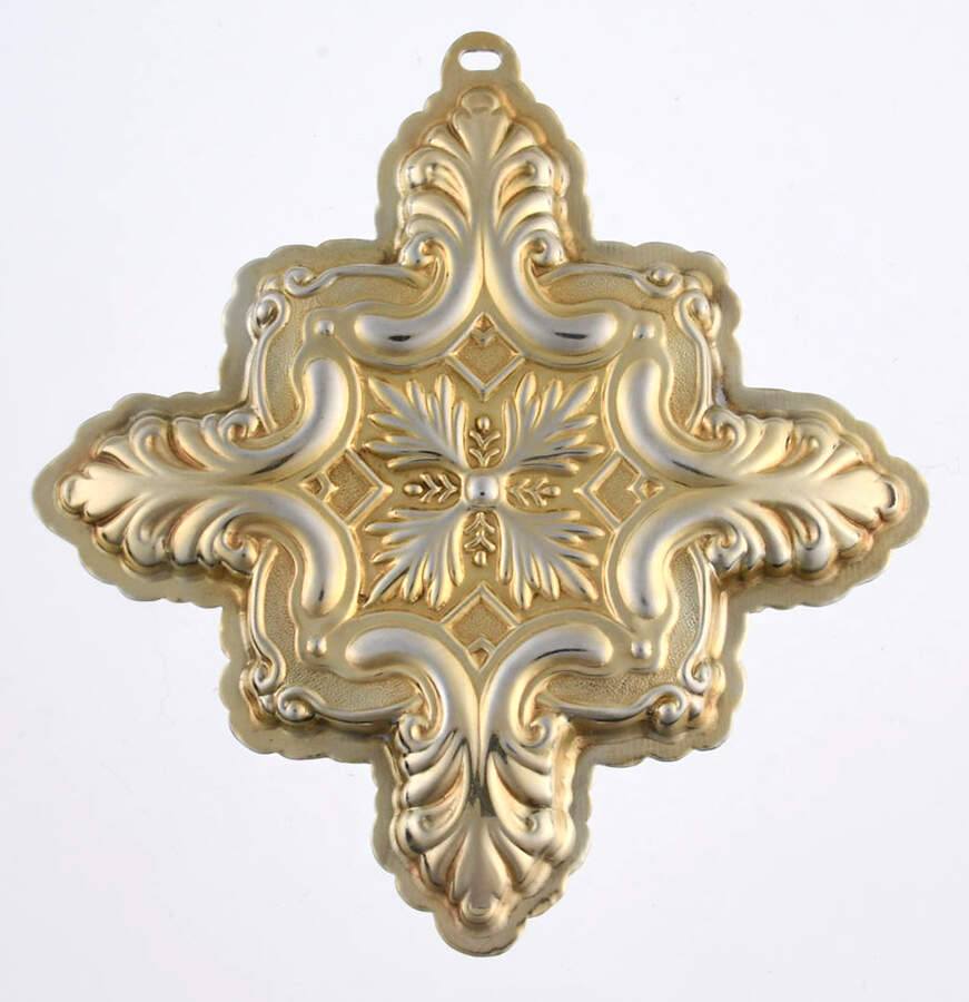 Christmas Cross-Gold Vermeil 1993-Cross - Boxed by Reed & Barton-1