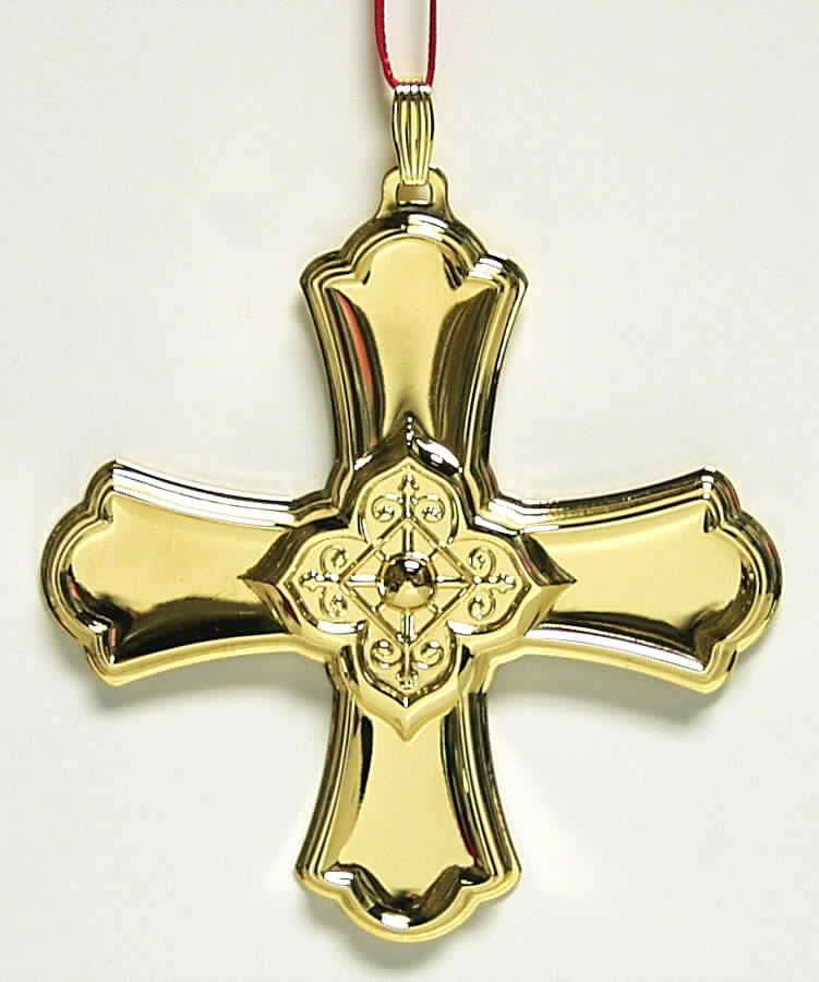 Christmas Cross-Gold Vermeil 2004-Cross - Boxed by Reed & Barton-1