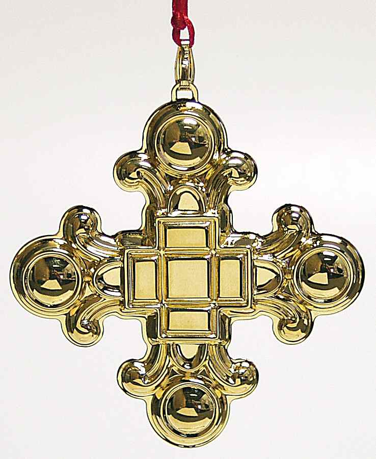 Christmas Cross-Gold Vermeil 2002-Cross - Boxed by Reed & Barton-1