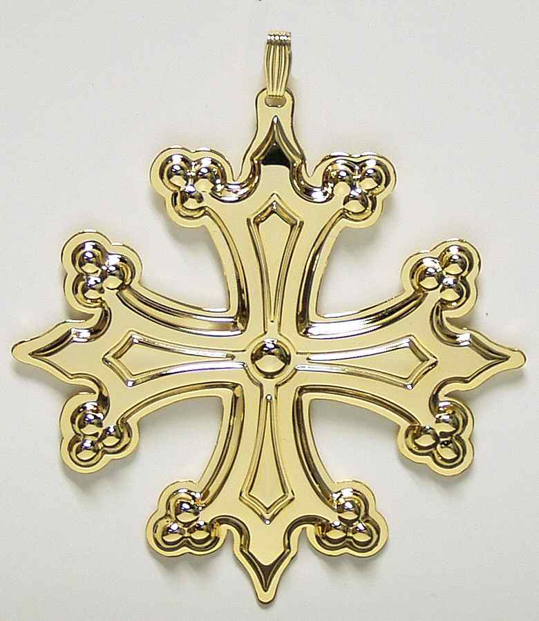 Christmas Cross-Gold Vermeil 1998-Cross - Boxed by Reed & Barton-1
