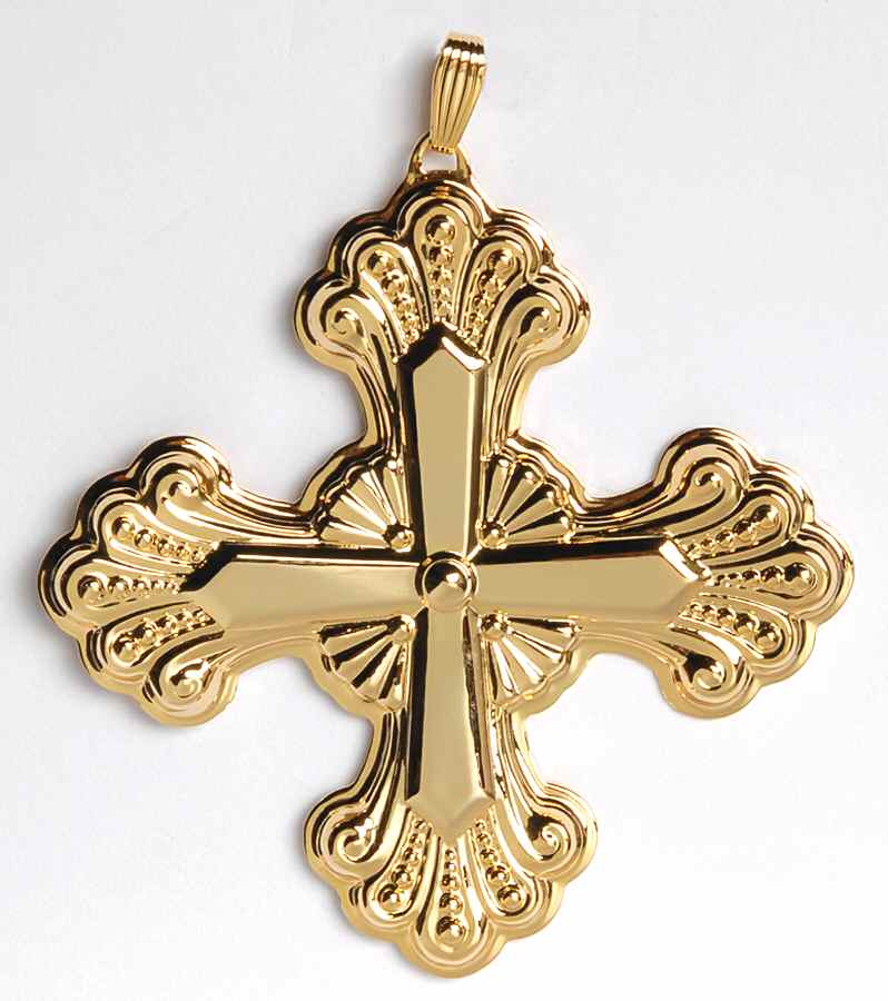 Christmas Cross-Gold Vermeil 2008-Cross - No Box by Reed & Barton-1