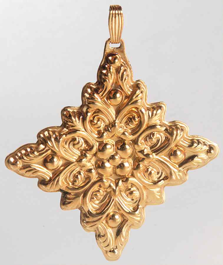 Christmas Cross-Gold Vermeil 1989-Cross - Boxed by Reed & Barton-1