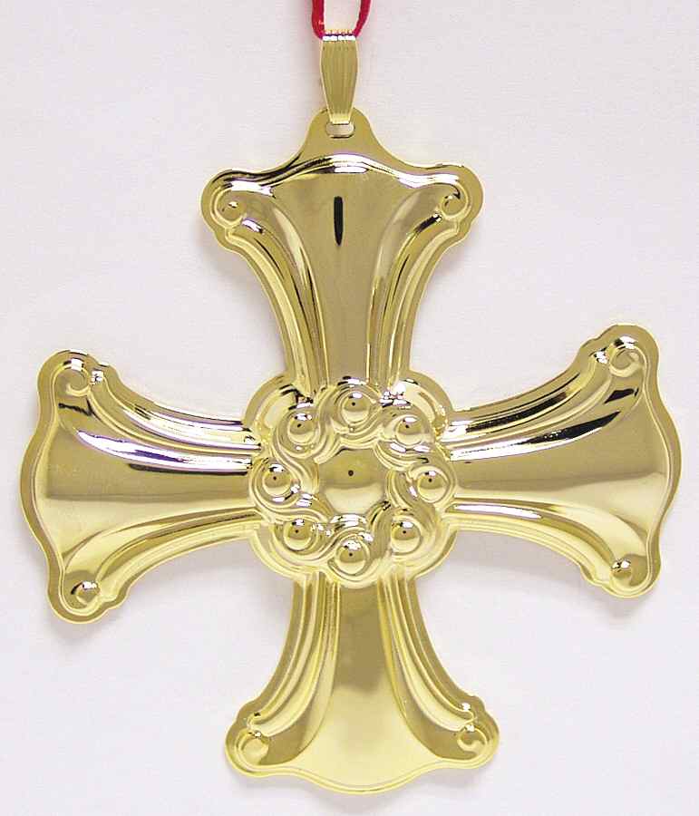 Christmas Cross-Gold Vermeil 2001-Cross - Boxed by Reed & Barton-1