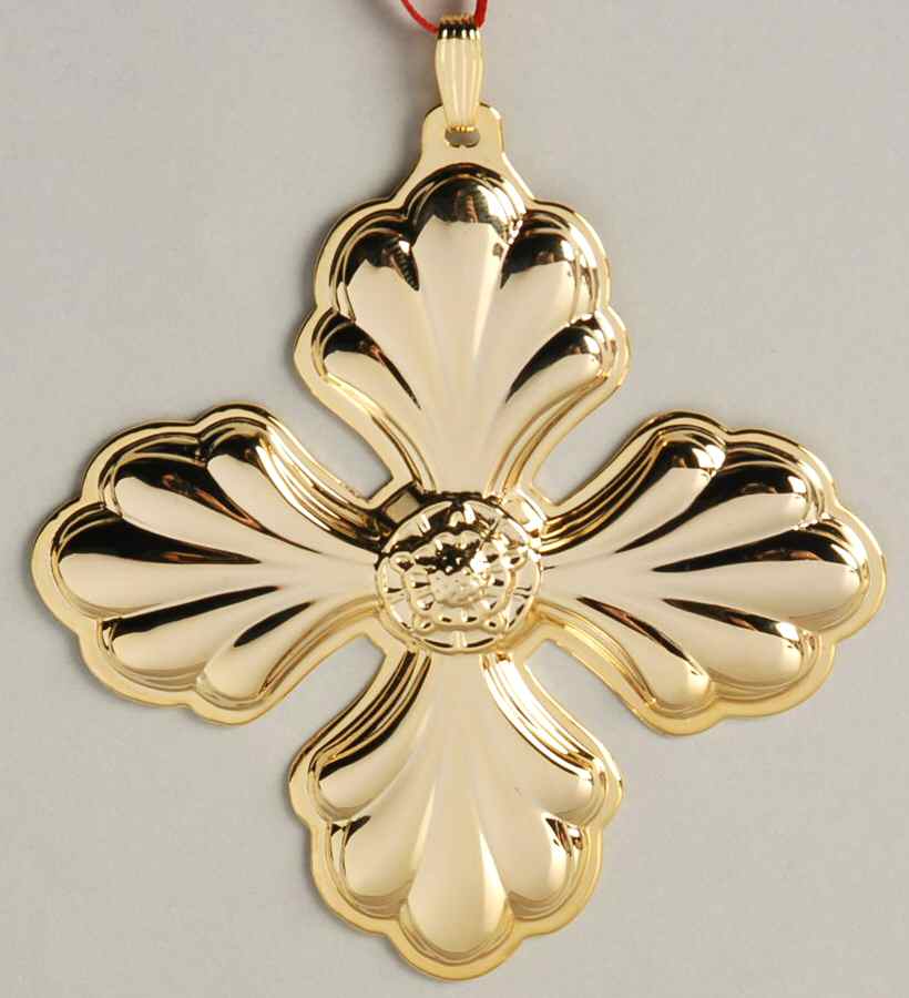 Christmas Cross-Gold Vermeil 1999-Cross - Boxed by Reed & Barton-1