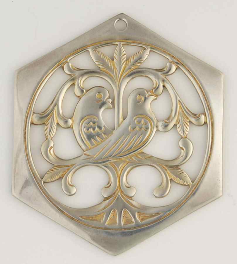 Twelve Days of Christmas-Pairs 2 Turtledoves - No Box by Reed & Barton-1