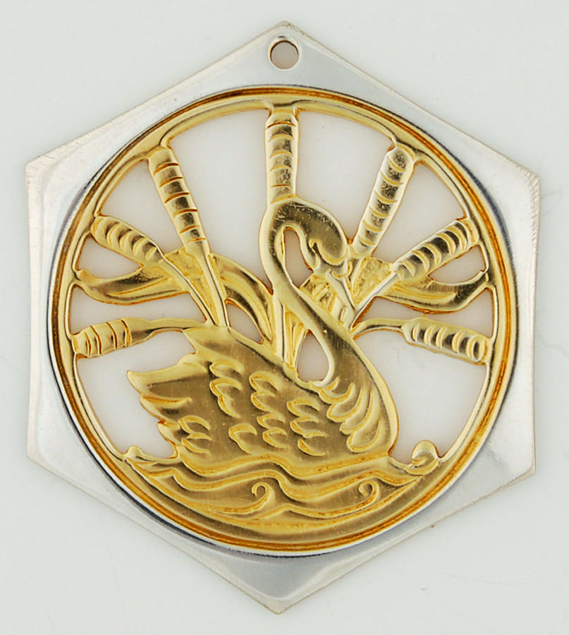 Twelve Days of Christmas-Pairs 7 Swans A Swimming - No Box by Reed & Barton-1