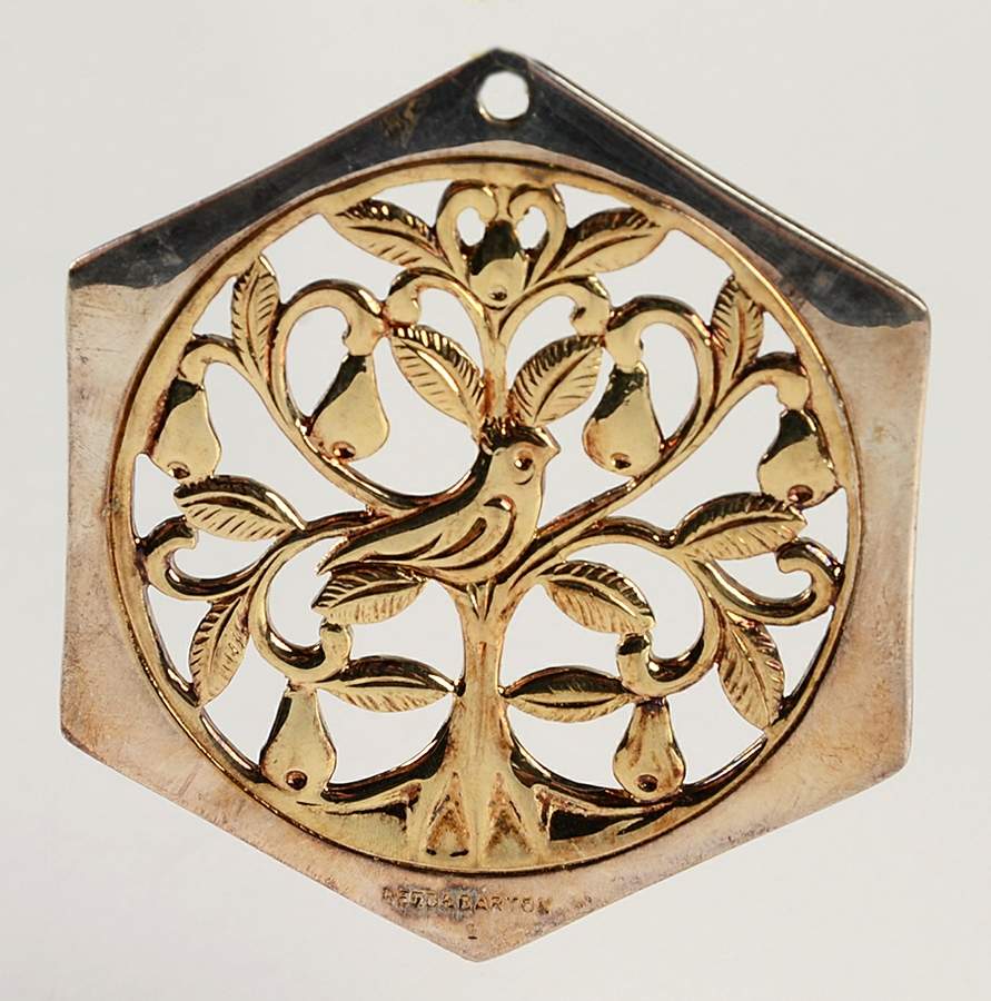 Twelve Days of Christmas-Pairs Partridge In A Pear Tree - No Box by Reed & Barton-1