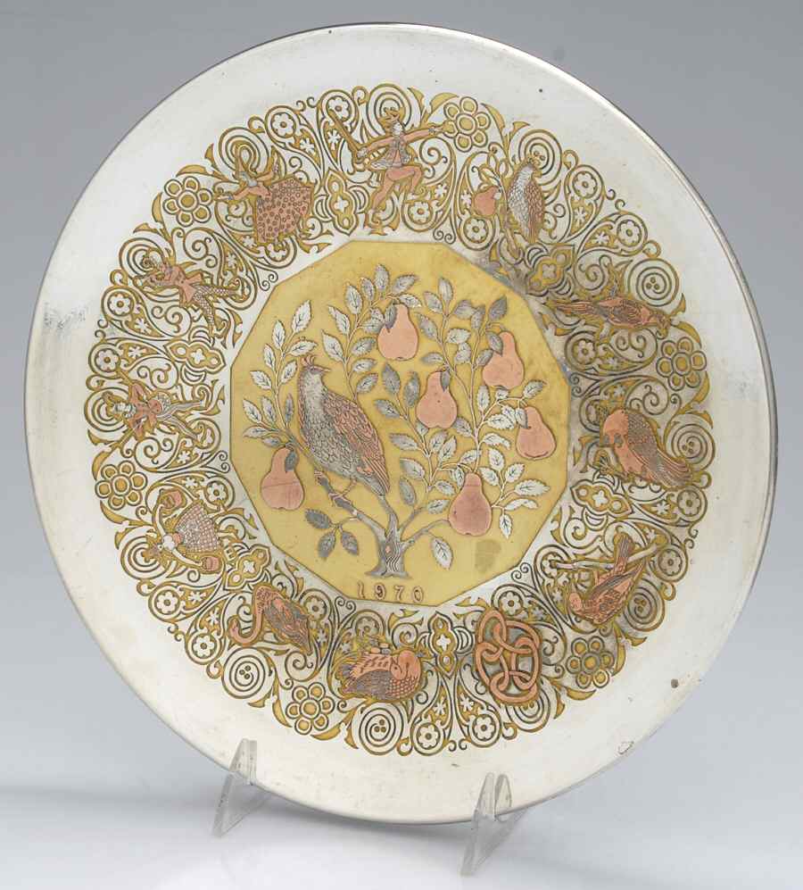 Christmas Plate Partridge In A Pear Tree - No Box by Reed & Barton-1