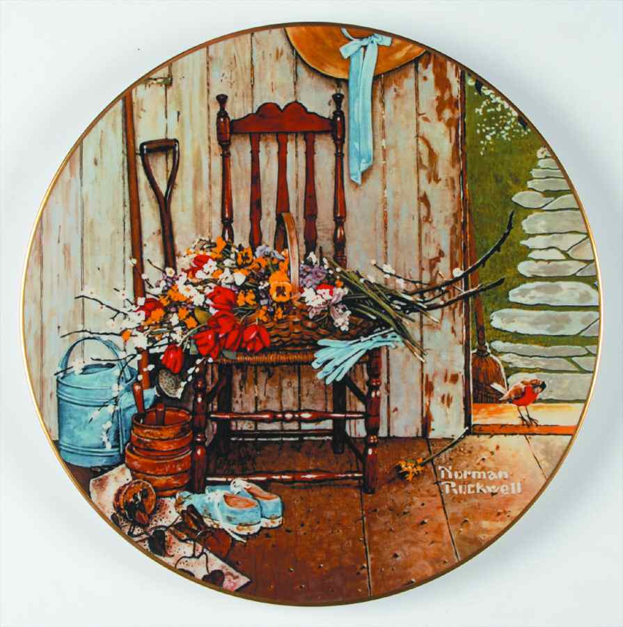 River Shore Plates - Single Release Spring Flowers - No Box by River Shore-1