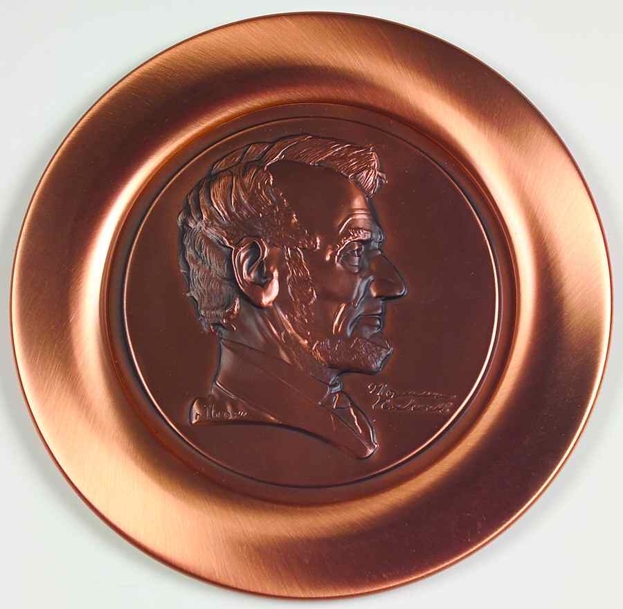 Famous Americans Abraham Lincoln-Browns  - No Box by River Shore-1