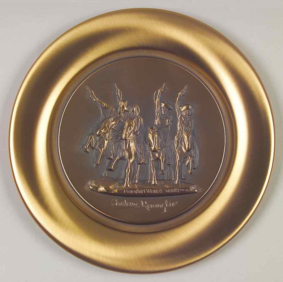 Remington Bronze Coming Through The Rye - Boxed by River Shore-1