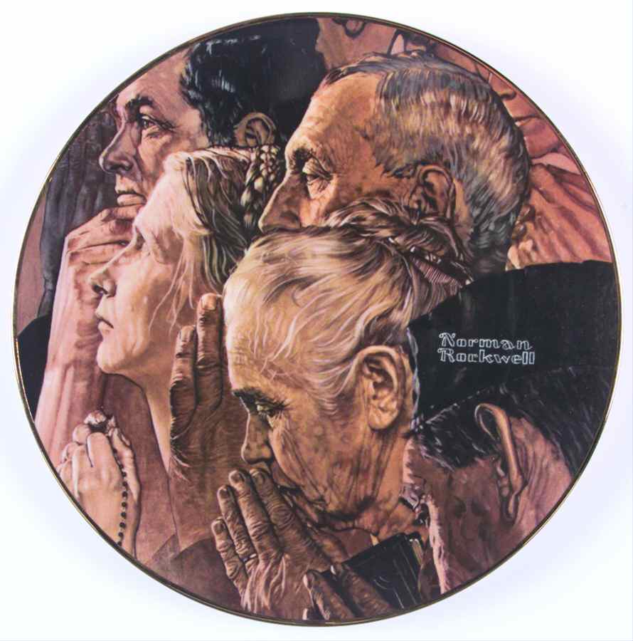 Rockwell Four Freedoms Freedom Of Worship - Boxed by River Shore-1