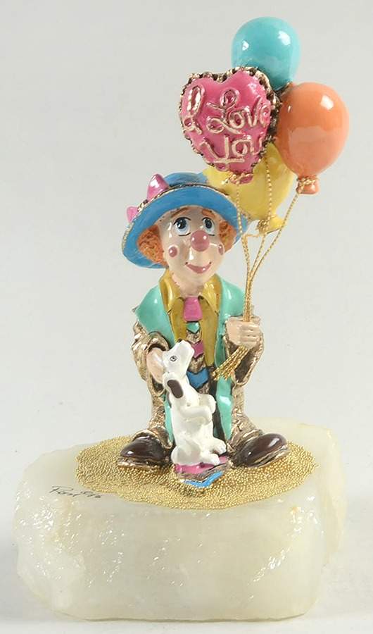 Clown Sculptures Puppy Love-With Balloons - No Box 238 by Ron Lee-1