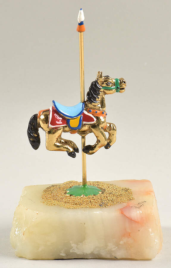 Clown Sculptures Little Horse-Head Up - No Box by Ron Lee-1