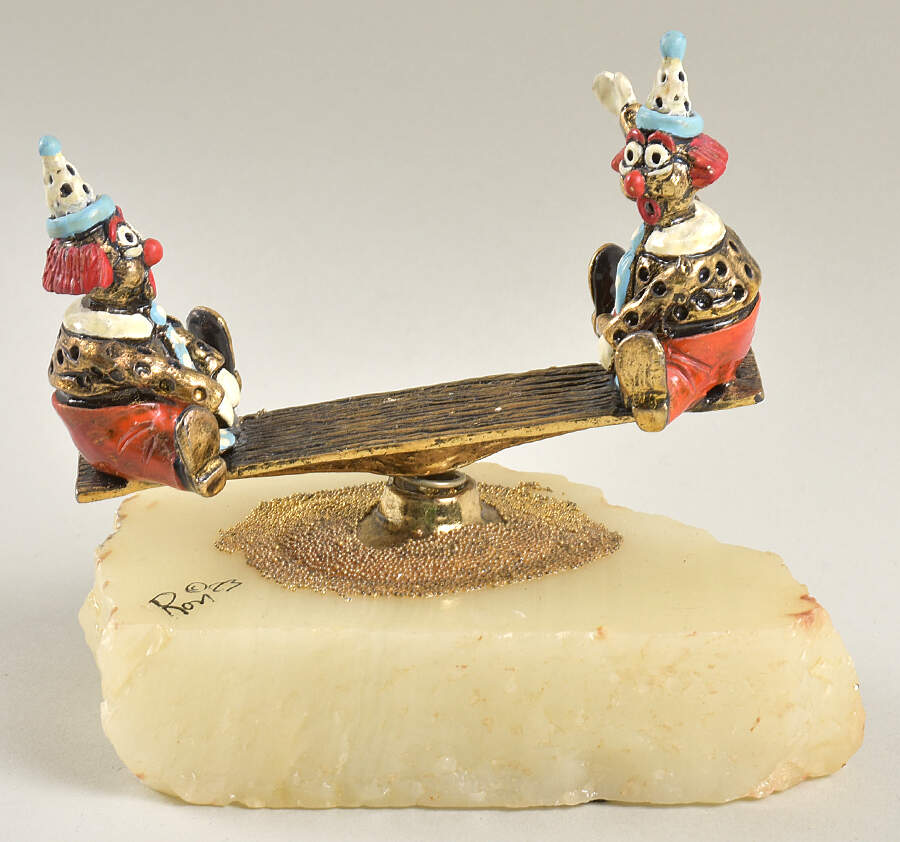 Clown Sculptures Teeter Tottie Scottie - No Box by Ron Lee-1