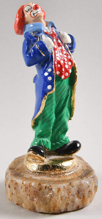 Clown Sculptures Spiffy-Polka-Dot Tie - No Box by Ron Lee-1