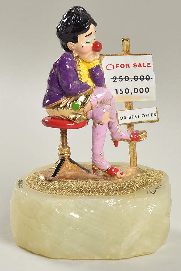 Clown Sculptures The Real Estate Lady - No Box by Ron Lee-1