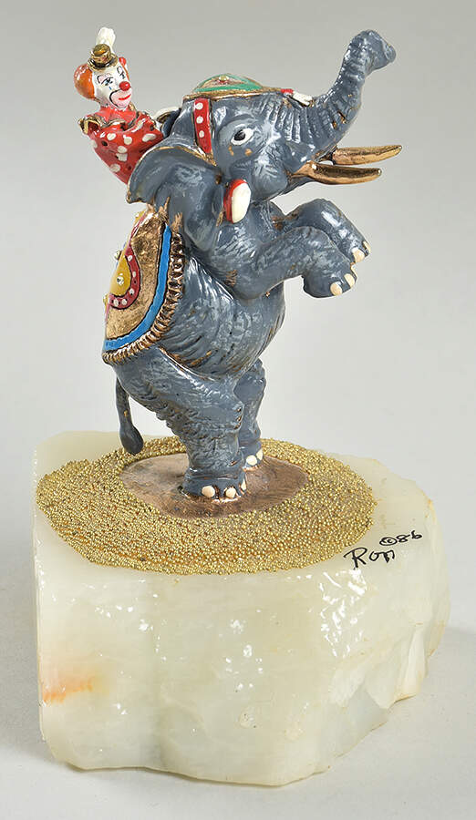 Clown Sculptures Ride Em Peanuts - No Box by Ron Lee-1