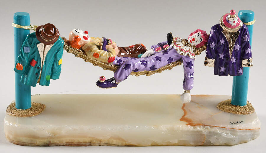 Clown Sculptures Between Shows - No Box by Ron Lee-1