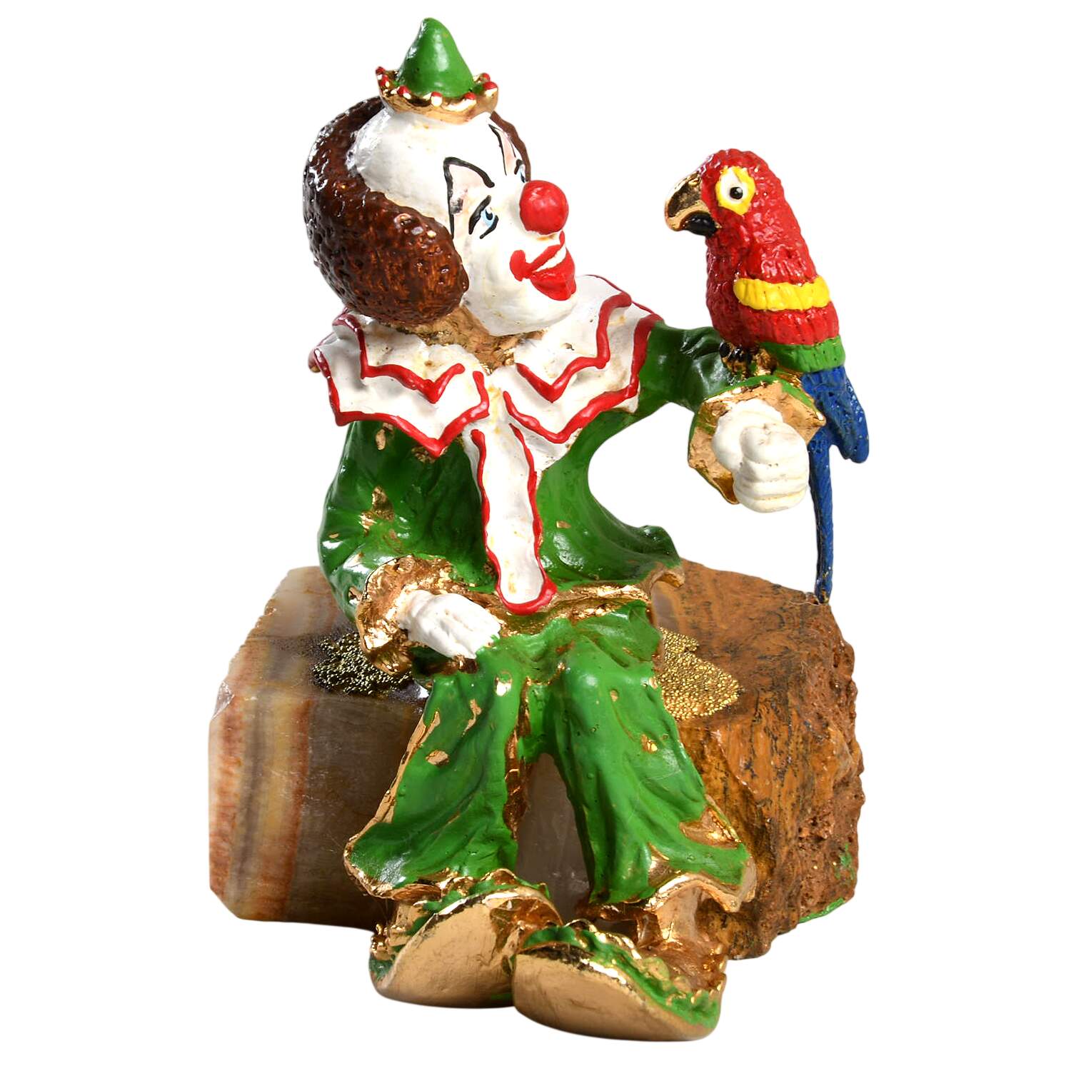 Clown Sculptures Polly, The Parrot & Crackers - Nb386, No Box by Ron Lee-1