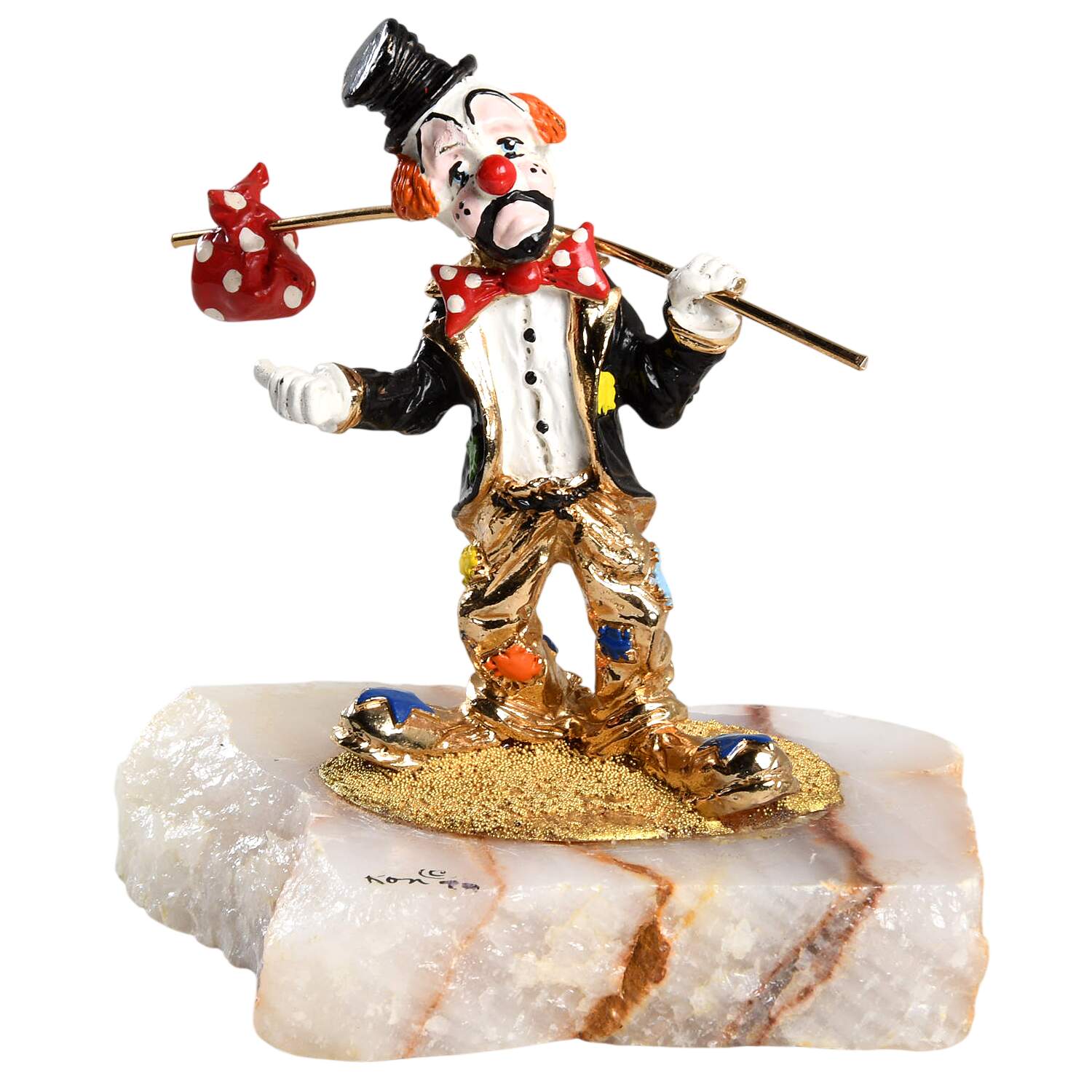 Clown Sculptures Hobo Joe Hitchhiking - No Box by Ron Lee-1