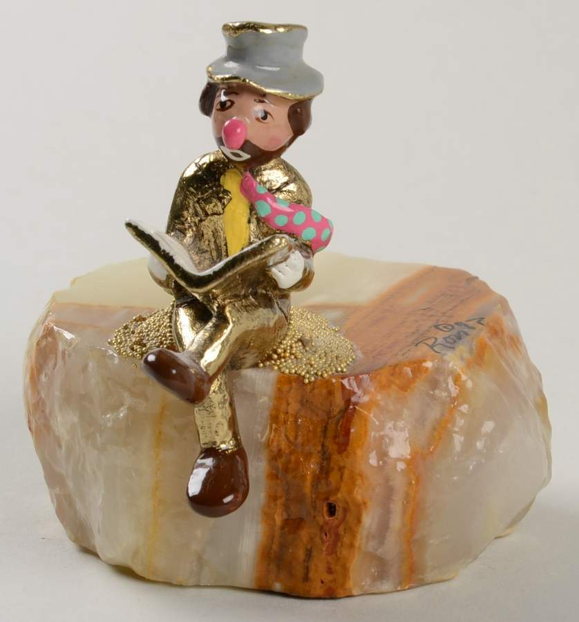Clown Sculptures Executive Reading - No Box by Ron Lee-1