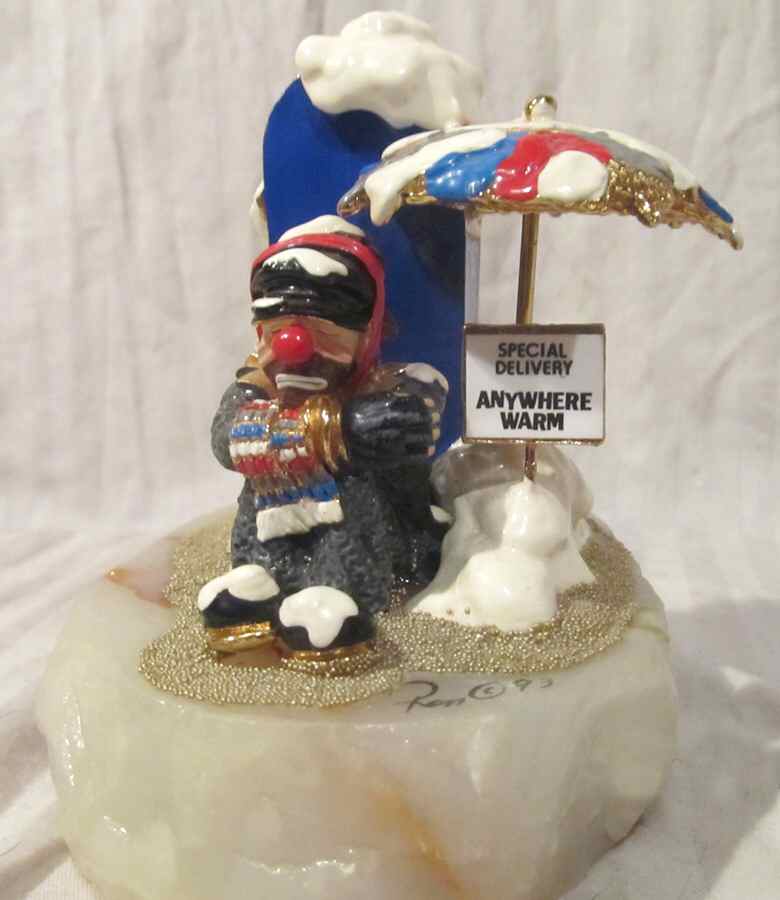 Clown Sculptures Snowdrifter's/Special Delivery - No Box by Ron Lee-1
