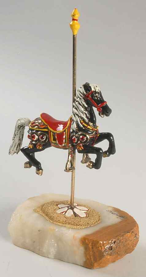 Clown Sculptures Carousel Horse - Black - No Box by Ron Lee-1