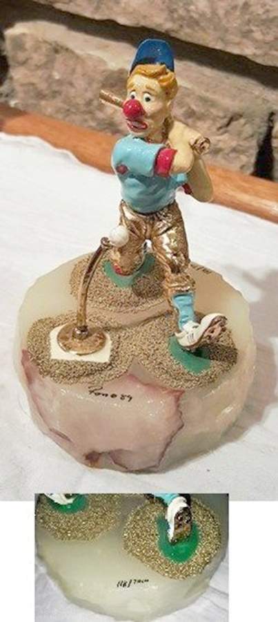 Clown Sculptures The Baseball Player - No Box by Ron Lee-1