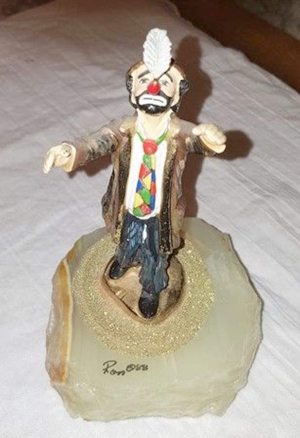 Clown Sculptures Knickers Balancing Feather - No Box by Ron Lee-1