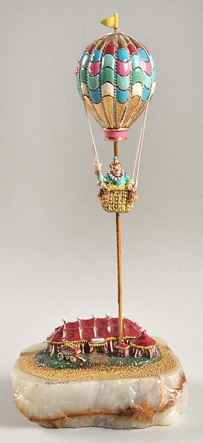 Clown Sculptures High Above The Big Top - No Box by Ron Lee-1