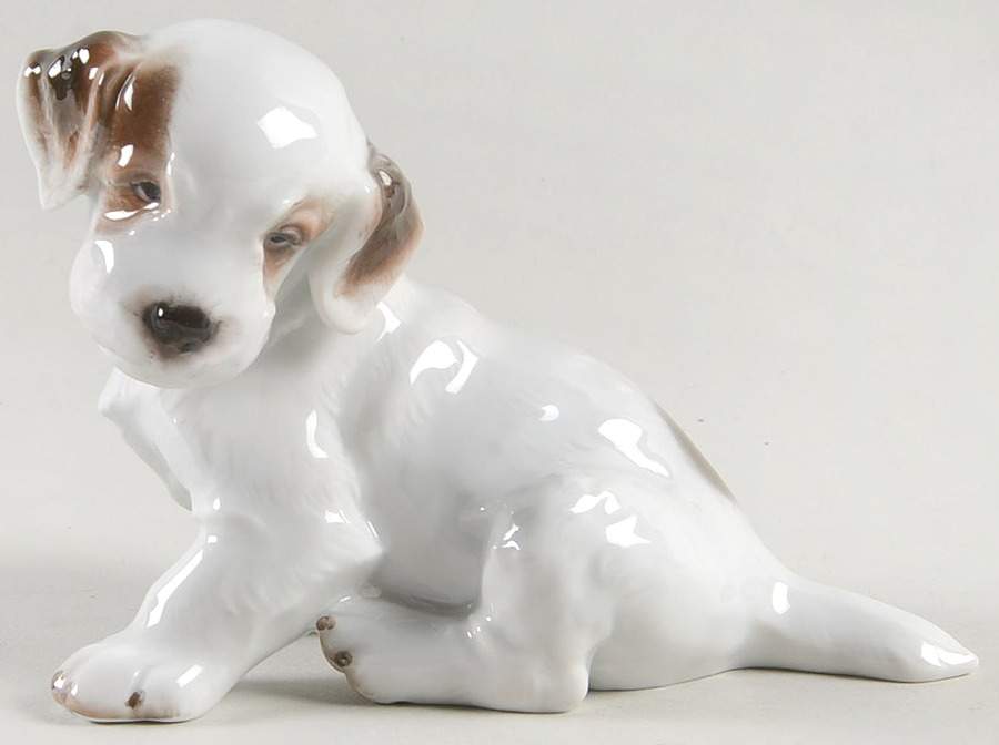 Rosenthal Figurine Terrier Pup-Sitting - No Box by Rosenthal - Continental-1