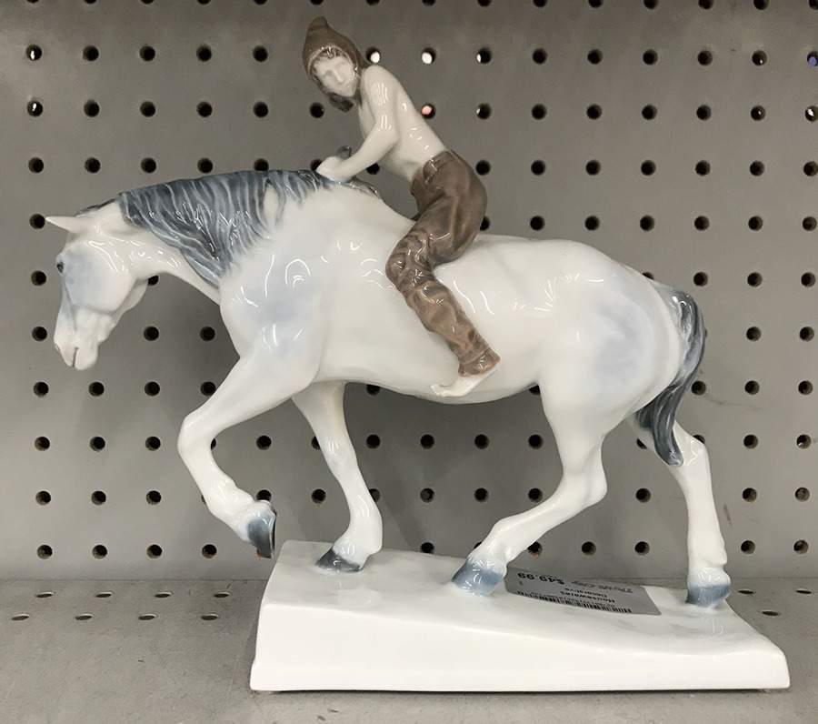 Rosenthal Figurine Boy Riding Horse - No Box by Rosenthal - Continental-1