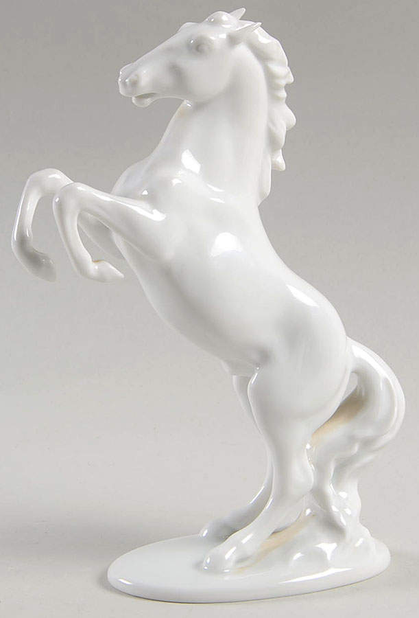 Rosenthal Figurine Horse-Rearing/White - No Box by Rosenthal - Continental-1