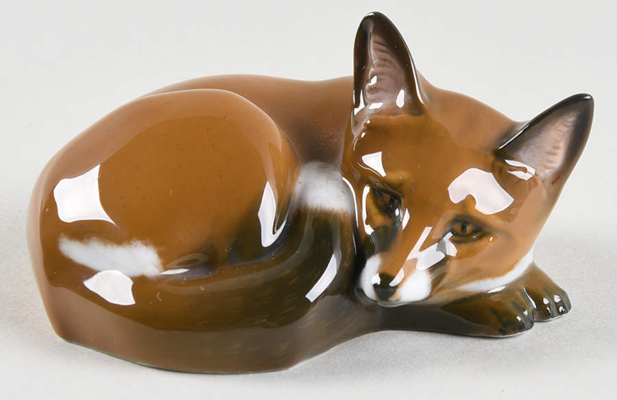 Rosenthal Figurine Curled/Sleeping Fox - No Box by Rosenthal - Continental-1