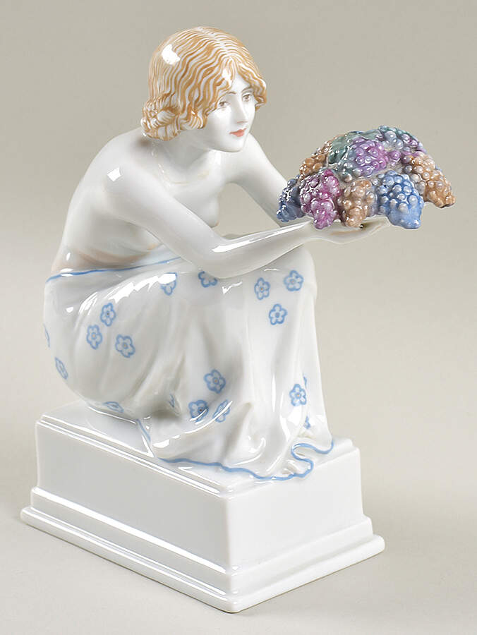 Rosenthal Figurine Grape Carrier - No Box by Rosenthal - Continental-1