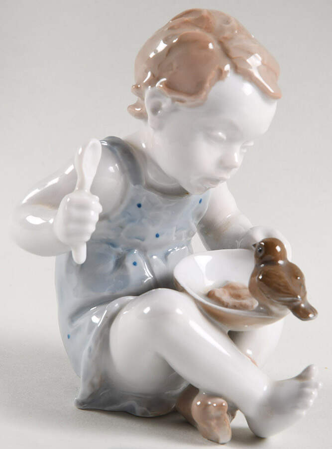 Rosenthal Figurine Child With Bird - No Box by Rosenthal - Continental-1