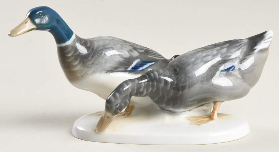 Rosenthal Figurine Ducks Pair - No Box by Rosenthal - Continental-1