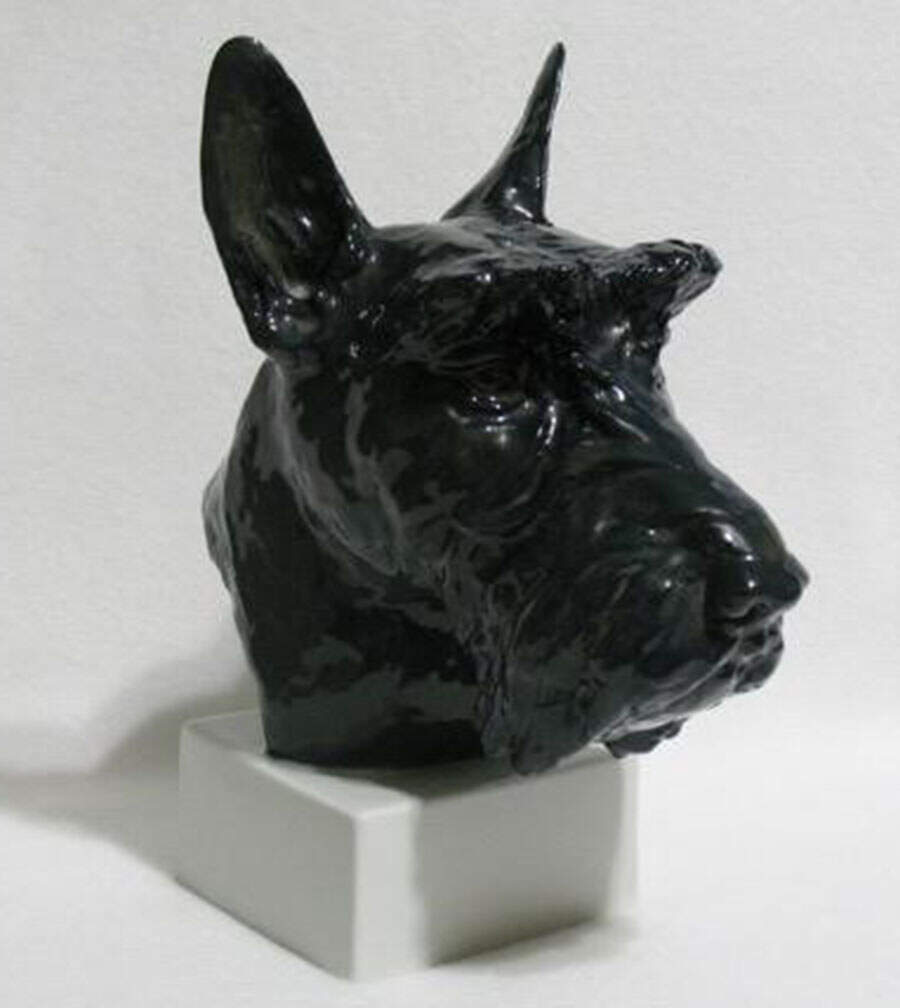 Rosenthal Figurine Bobby Scottish Terrier Head - No Box by Rosenthal - Continental-1