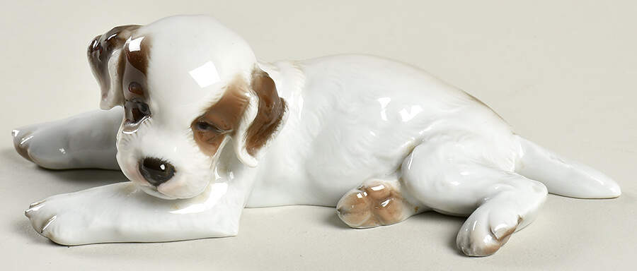 Rosenthal Figurine Terrier Pup-Laying - No Box by Rosenthal - Continental-1