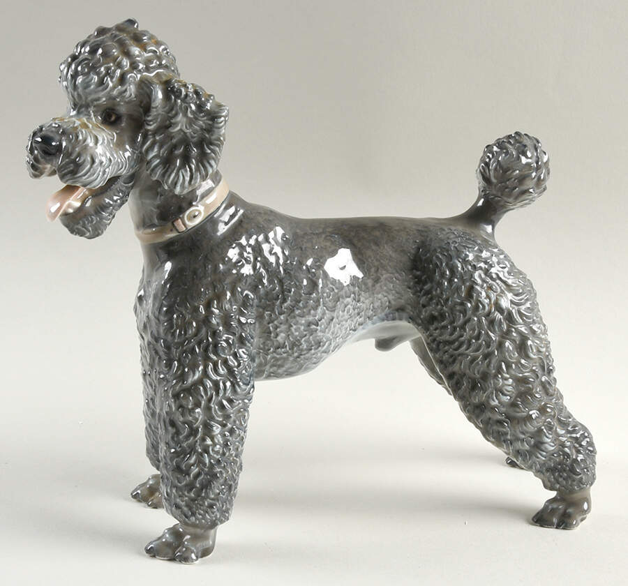 Rosenthal Figurine Poodle-Gray - No Box by Rosenthal - Continental-1