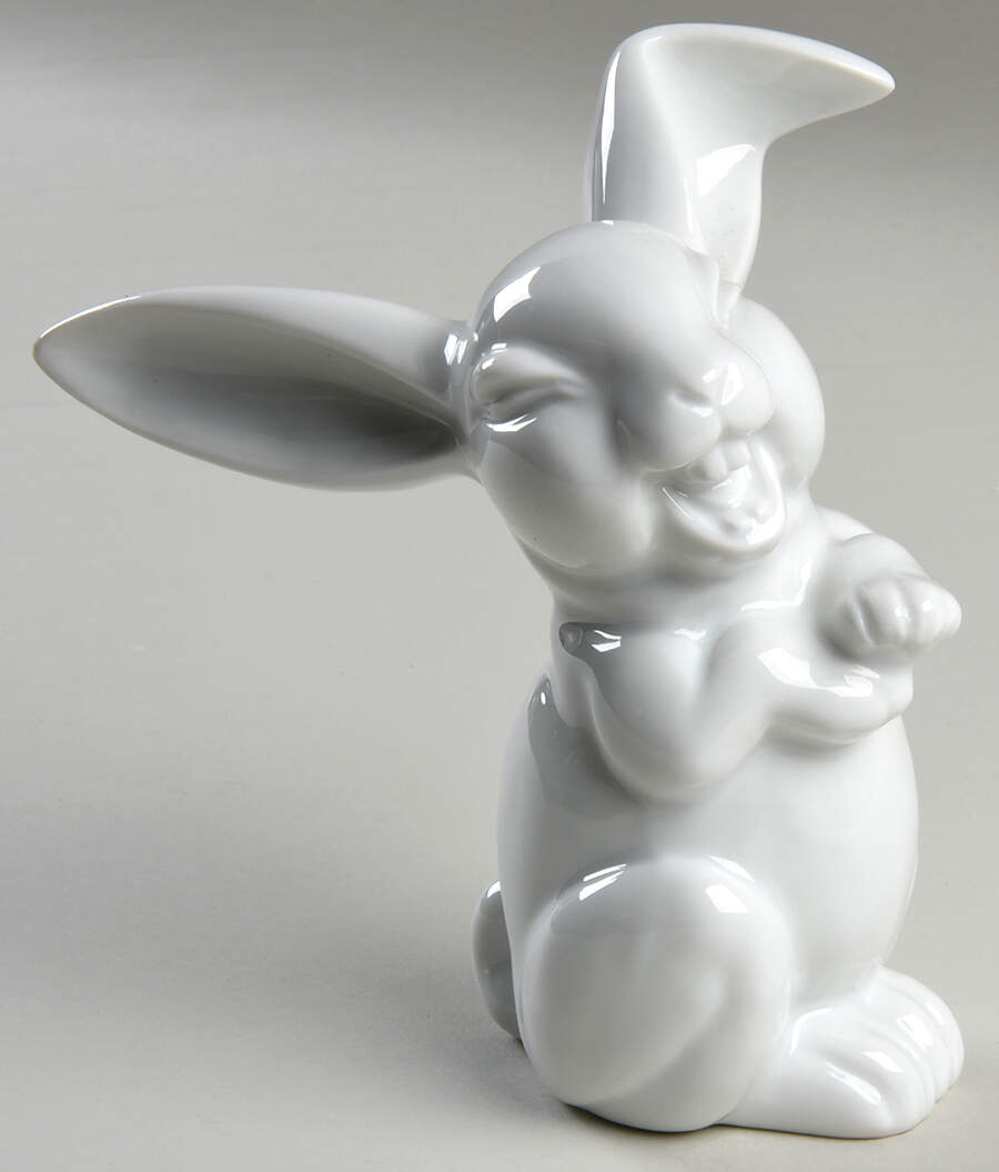 Rosenthal Figurine Laughing Rabbit-White - No Box by Rosenthal - Continental-1