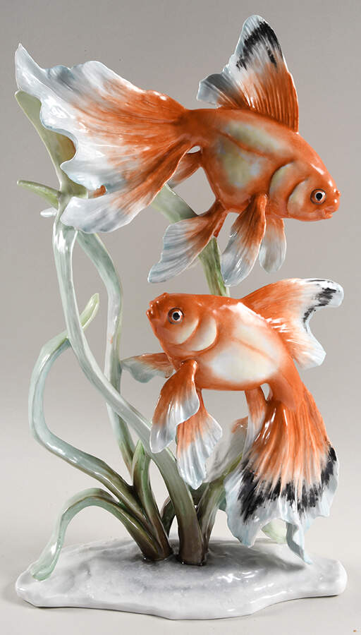 Rosenthal Figurine Goldfish Group - No Box by Rosenthal - Continental-1