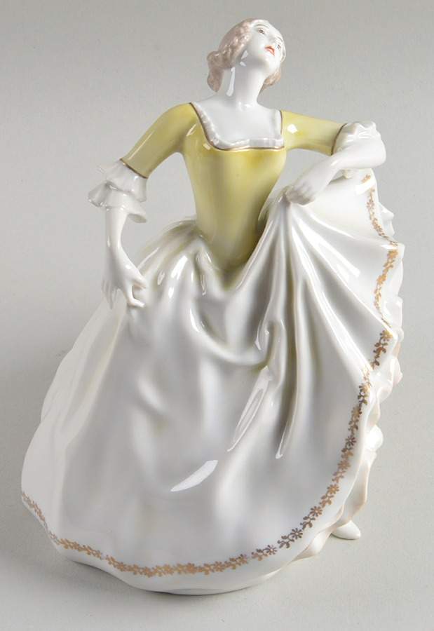 Rosenthal Figurine Rococo Dancer-Yellow Gold - No Box by Rosenthal - Continental-1