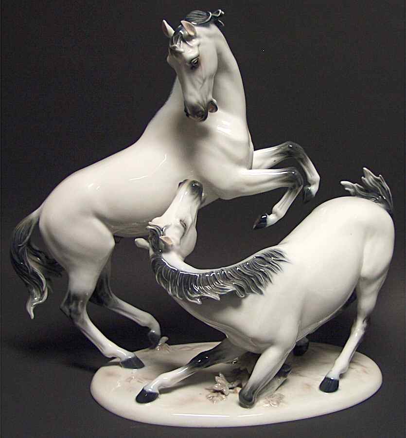 Rosenthal Figurine Playing Stallions - No Box by Rosenthal - Continental-1