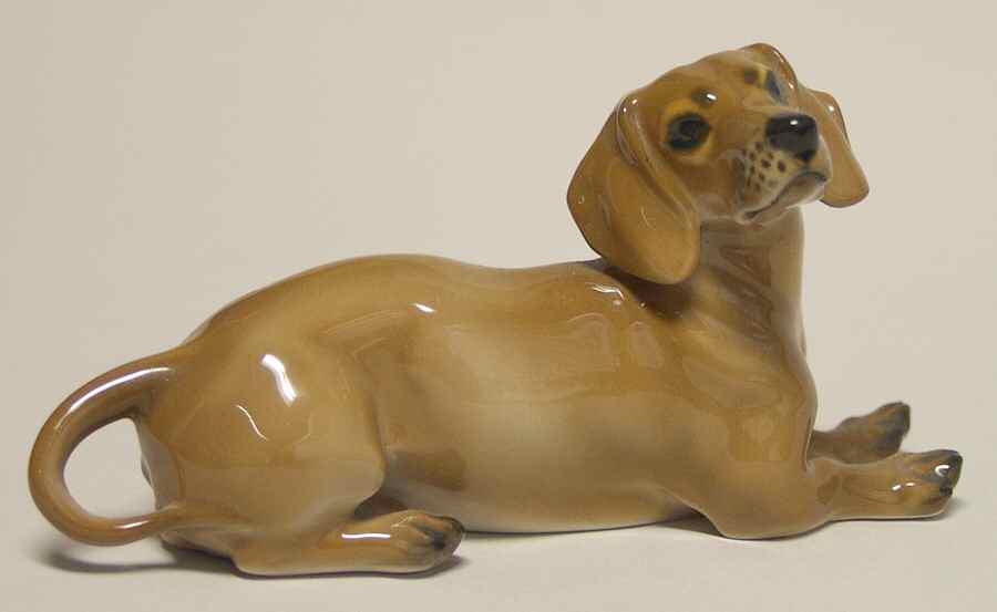 Rosenthal Figurine Dachshund-Lying - No Box by Rosenthal - Continental-1