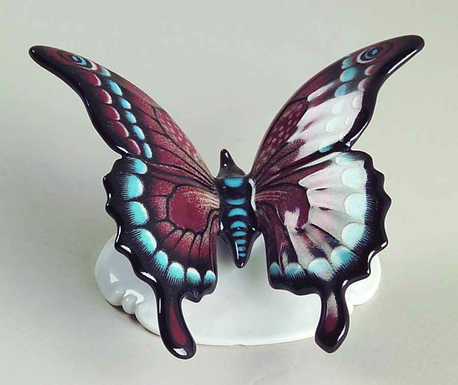 Rosenthal Figurine Butterfly-Rust/Blue - No Box by Rosenthal - Continental-1