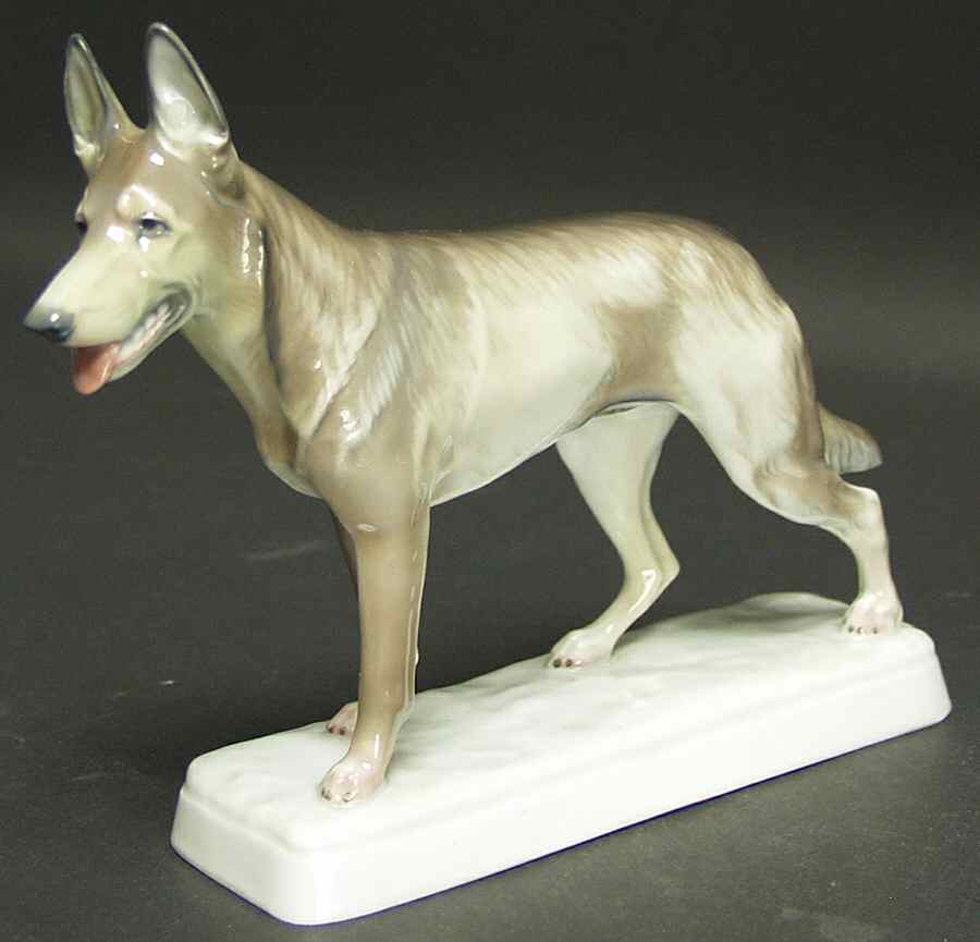 Rosenthal Figurine German Shepherd - No Box by Rosenthal - Continental-1